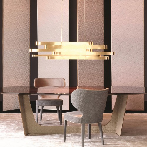 Éclairage 150 - Bijoux Ceiling - High-end interior lighting solution with brushed brass design - Pacific Compagnie.