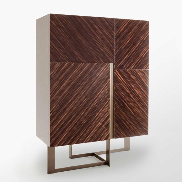 Meubles bar 150 - Blade - High-end wooden bar with sophisticated details - Pacific Compagnie.