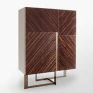 Meubles bar 150 - Blade - High-end wooden bar with sophisticated details - Pacific Compagnie.