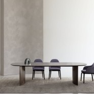 Tables 150 - President - Luxury dining table in ebony and bronzed brass - Pacific Compagnie.