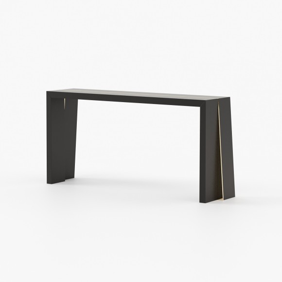 Console 174 - Avignon - Console en noyer mat avec dimensions variables pour un ajustement parfait - Pacific Compagnie.