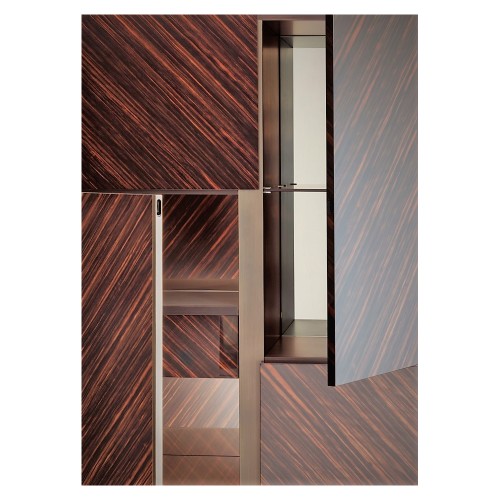 Buffets 150 - Blade High - High-end buffet with chrome accents - Pacific Compagnie.