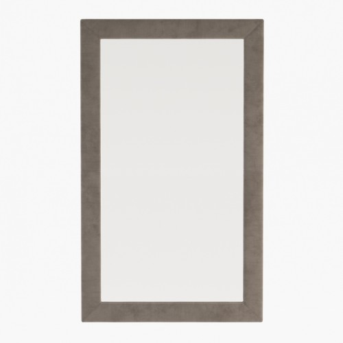 Miroir 174 - Iris - 120cm wide mirror with mirror and fabric mix - Pacific Compagnie.