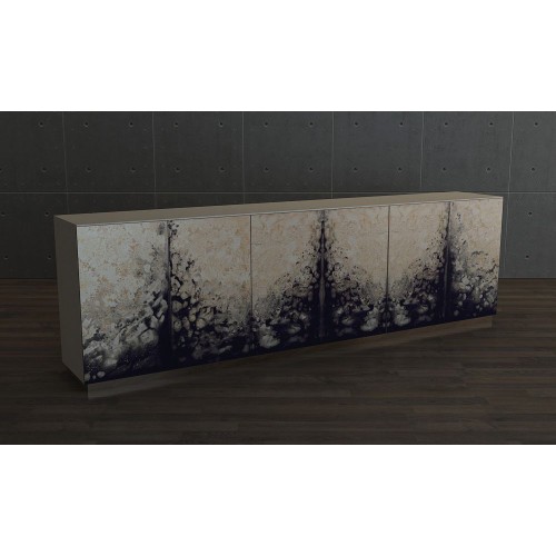 Meubles bar 150 - Atlanta | Meubles bar 150- Atlanta en chrome, élégant et moderne - Pacific Compagnie.