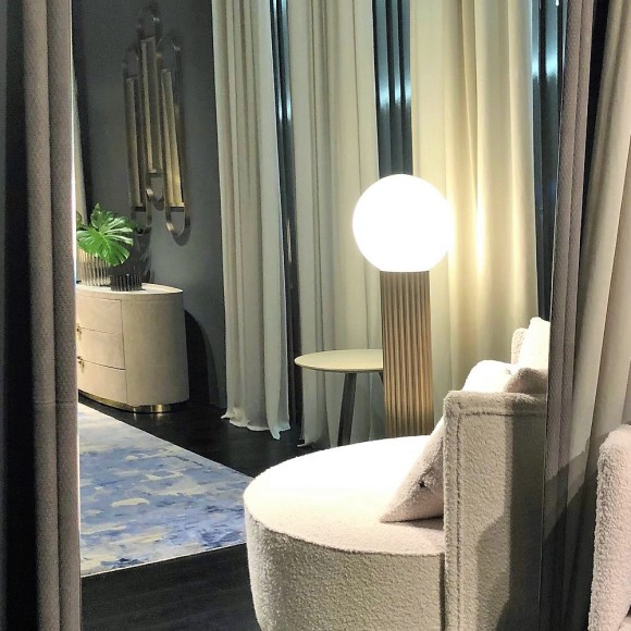 Miroirs 150 - Boheme - Miroir de luxe avec finition laiton bronzé - Pacific Compagnie.