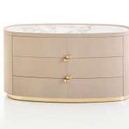 Commodes 150 - Boheme | Commode Boheme en laiton bronzé avec finition or - Pacific Compagnie.