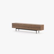 Meuble TV 174 - Lagos - Media console with 210cm length, featuring wood and metal design - Pacific Compagnie.