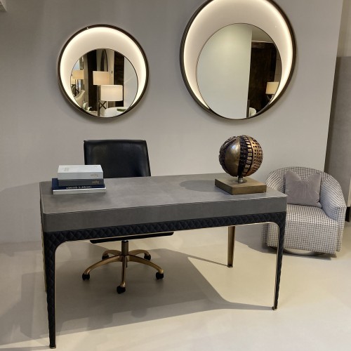 Miroirs 150 - Double Ring - Luxury mirror with double ring design, 80/60X7 diameter - Pacific Compagnie.