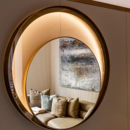 Miroirs 150 - Double Ring - 80/60X7 double ring luxury mirror, modern design - Pacific Compagnie.