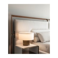 Lits 150 - Grace Big - Bronzed brass bed with unique shape and premium quality - Pacific Compagnie.