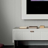 Buffets 150 - Iolanda - Luxury bronze brass buffet with elegant design - Pacific Compagnie.