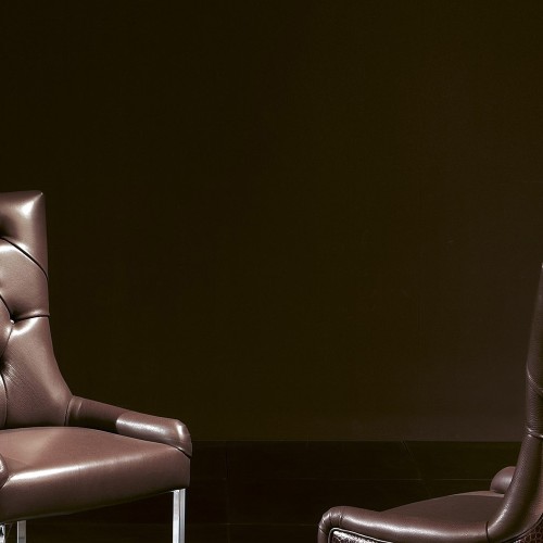 Chaises 150 - Itaca - High-end chrome chair for upscale interiors - Pacific Compagnie.