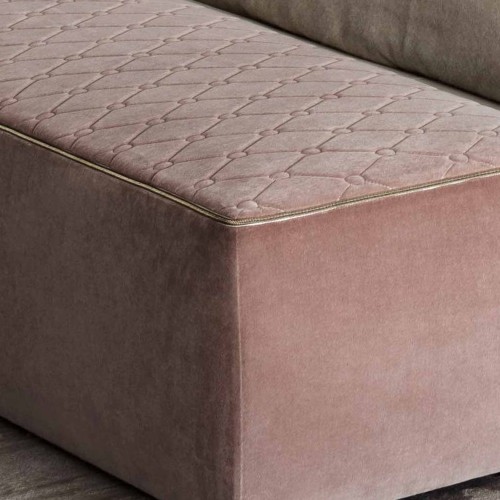 Bancs 150 - Form Zip - Luxury bench with chrome or bronzed brass finish - Pacific Compagnie.