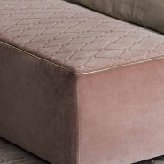 Bancs 150 - Form Zip - Luxury bench with chrome or bronzed brass finish - Pacific Compagnie.