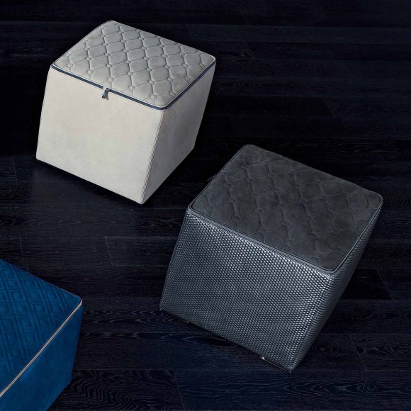 Bancs 150 - Form Zip - Banc de luxe avec finition chrome ou laiton bronzé, design élégant - Pacific Compagnie.