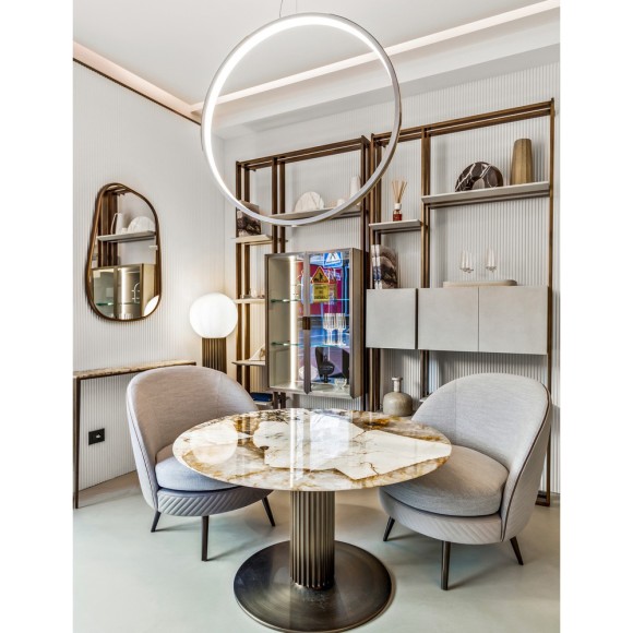 Bibliothèques 150 - Frame Box - Bibliothèques 150- Frame Box with bronze varnished or black chrome finished metal - Pacific Comp