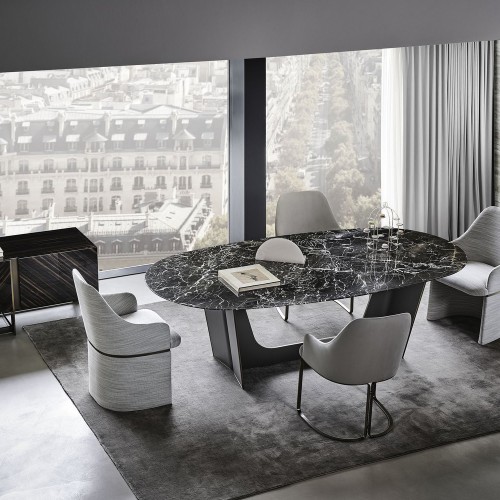 Chaises 150 - Giorgia - Chaise de luxe en laiton bronzé et or, design élégant - Pacific Compagnie.