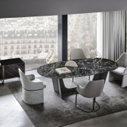 Chaises 150 - Giorgia - Chaise de luxe en laiton bronzé et or, design élégant - Pacific Compagnie.