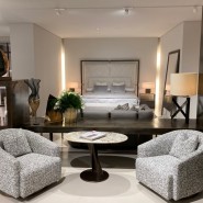 Lits 150 - Grace - Elegant bedroom furniture with bronzed brass finish - Pacific Compagnie.