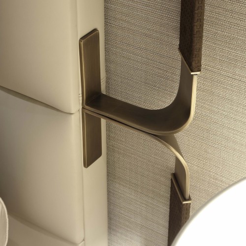 Lits 150 - Grace | Lit haut de gamme en laiton bronzé avec design italien - Pacific Compagnie.