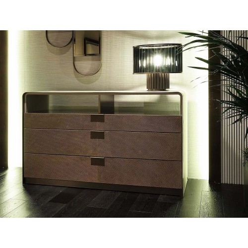 Commodes 150 - Grace - Exquisite leather commode with refined details - Pacific Compagnie.