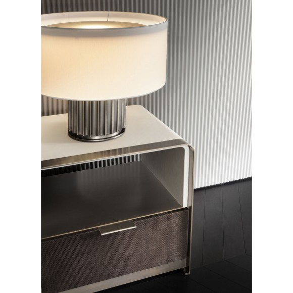 Tables d’appoint 150 - Grace - Elegant leather coffee table with sleek lines - Pacific Compagnie.