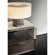 Tables d’appoint 150 - Grace - Elegant leather coffee table with sleek lines - Pacific Compagnie.