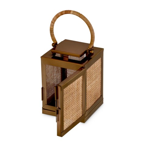 Lanterne 24 - Georgian - Exquisite lantern featuring a combination of acier and verre materials - Pacific Compagnie.