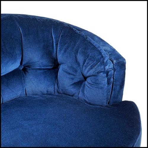 Fauteuil 162 - Kalaha - Velours turquoise - Pacific Compagnie.