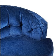 Fauteuil 162 - Kalaha - Velours turquoise - Pacific Compagnie.