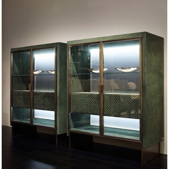 Buffets 150 - Lole - Luxurious bronzed brass buffet with elegant design - Pacific Compagnie.