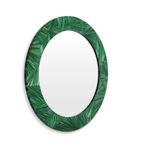 Miror 24 - 119699 Bastioni - Miroir de luxe en marqueterie de paille - Pacific Compagnie.