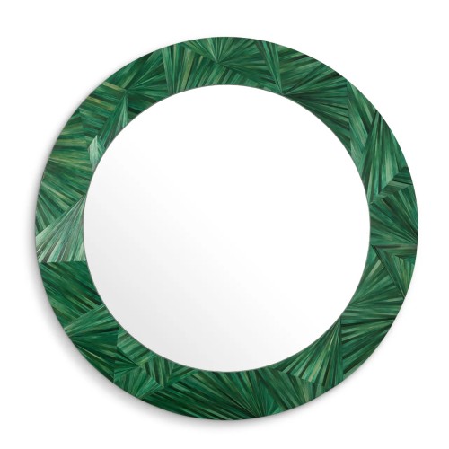Miror 24 - 119699 Bastioni - Miroir de décoration en marqueterie de paille de haute qualité - Pacific Compagnie.