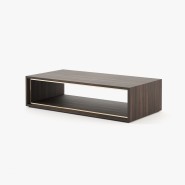 Table basse 174 - Nilo - Stylish coffee table with mixed wood and marble materials, perfect for lounges - Pacific Compagnie.