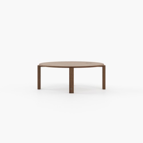 Table basse 174 - Tasos - Luxury oval coffee table with wood and ceramic materials - Pacific Compagnie.