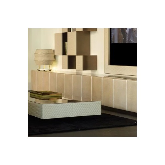 Meubles TV 150 - Sidney - Elegant leather TV furniture for modern living rooms - Pacific Compagnie.