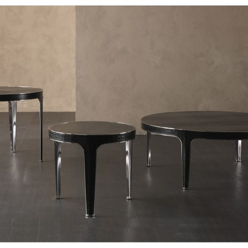 Tables basses 150 - Royal - Luxury coffee table with chrome or bronzed brass finish - Pacific Compagnie.