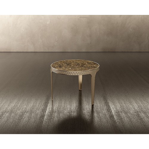 Tables basses 150 - Royal - High-end coffee table with chrome or bronzed brass base - Pacific Compagnie.