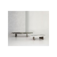 Tables basses 150 - Rock - Elegant bronzed brass coffee table with intricate decoro design and luxurious feel - Pacific Compagni