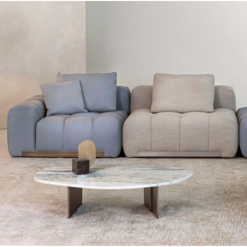 Tables basses 150 - Rock - Luxury bronzed brass coffee table in small and large sizes - Pacific Compagnie.