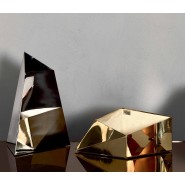 Vase 150 - Prisma - Décoratif vase 150-Prisma en métal chromé pour intérieur de luxe - Pacific Compagnie.