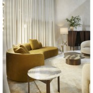 Canapés 150 - Pierre - Elegant bronzed brass canapé for upscale interiors - Pacific Compagnie.