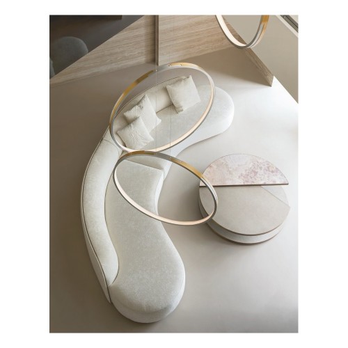 Canapés 150 - Pierre | Canapés 150- Pierre, canapé de luxe avec coussins en laiton bronzé - Pacific Compagnie.