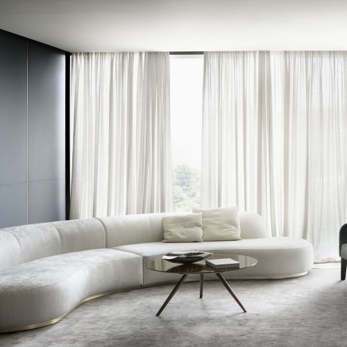 Canapés 150 - Pierre | Canapés 150- Pierre, canapé de luxe avec structure en laiton bronzé - Pacific Compagnie.