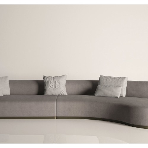 Canapés 150 - Pierre - Modern canapé with 200X110XH71 dimensions and sophisticated bronzed brass - Pacific Compagnie.