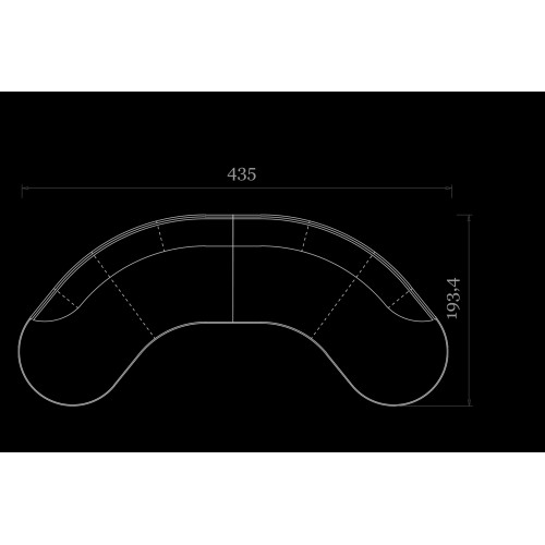 Canapés 150 - Pierre - Luxurious canapé featuring bronzed brass and high-quality materials - Pacific Compagnie.