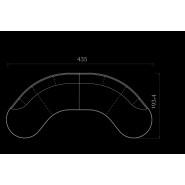 Canapés 150 - Pierre - Luxurious canapé featuring bronzed brass and high-quality materials - Pacific Compagnie.