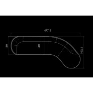 Canapés 150 - Pierre - Upscale canapé with elegant design and luxurious bronzed brass - Pacific Compagnie.