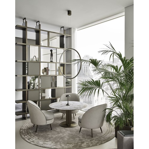 Fauteuils 150 - Perla - Elegant bronzed brass lounge chair for modern interiors - Pacific Compagnie.