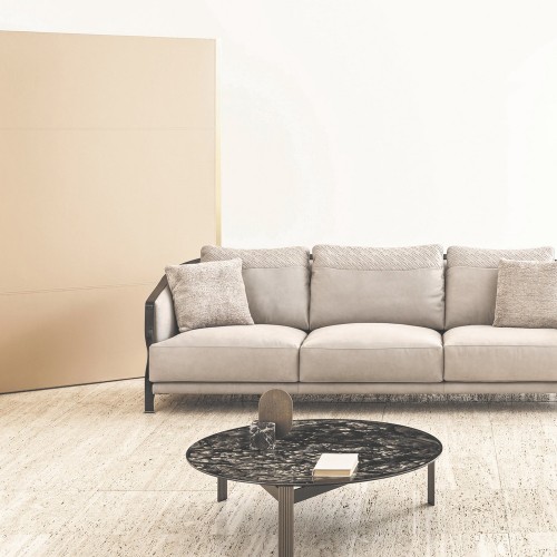 Canapés 150 - Paris - Elegant living room Canapés 150-Paris with bronzed brass finish - Pacific Compagnie.